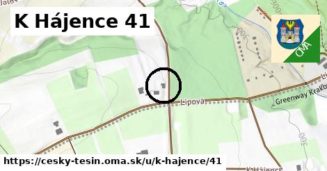 K Hájence 41, Český Těšín
