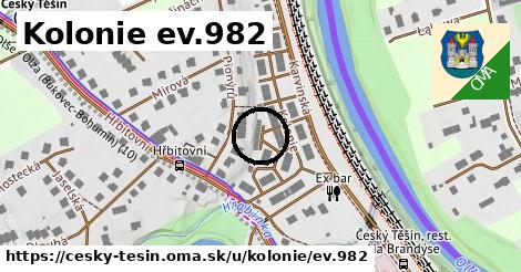 Kolonie ev.982, Český Těšín