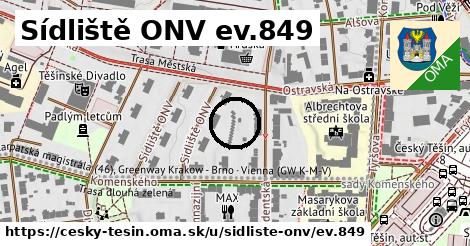Sídliště ONV ev.849, Český Těšín