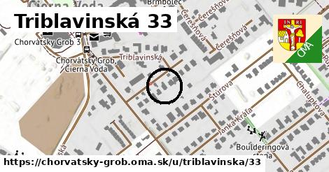 Triblavinská 33, Chorvátsky Grob