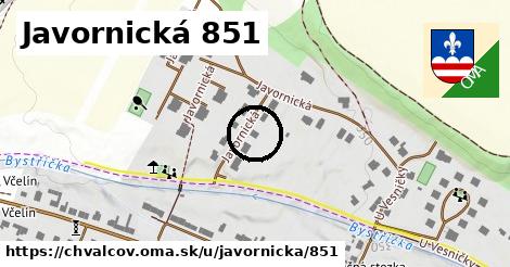 Javornická 851, Chvalčov