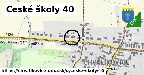 České školy 40, Chvalíkovice