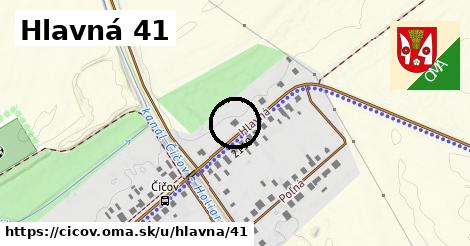 Hlavná 41, Číčov