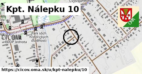 Kpt. Nálepku 10, Číčov