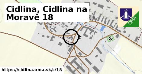 Cidlina, Cidlina na Moravě <span class="supisne">18</span>