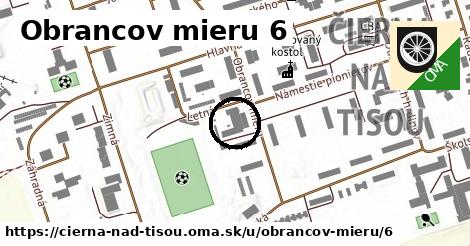 Obrancov mieru 6, Čierna nad Tisou