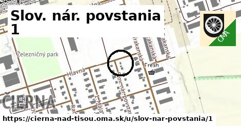 Slov. nár. povstania 1, Čierna nad Tisou