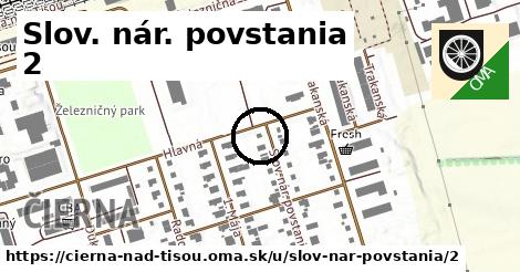 Slov. nár. povstania 2, Čierna nad Tisou