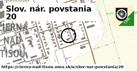 Slov. nár. povstania 20, Čierna nad Tisou