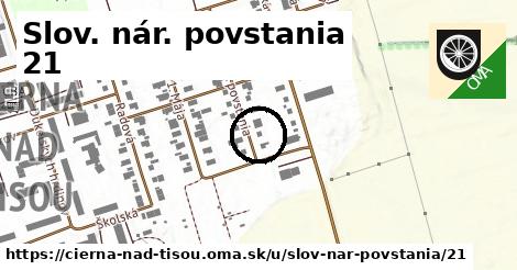 Slov. nár. povstania 21, Čierna nad Tisou