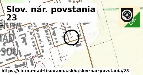 Slov. nár. povstania 23, Čierna nad Tisou