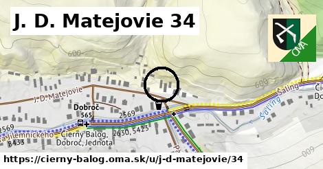 J. D. Matejovie 34, Čierny Balog