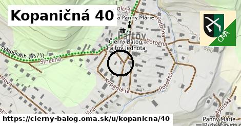 Kopaničná 40, Čierny Balog