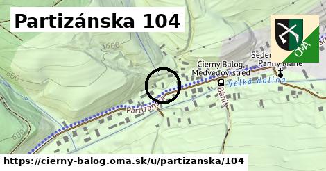 Partizánska 104, Čierny Balog