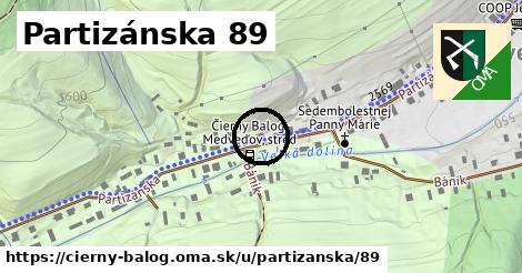 Partizánska 89, Čierny Balog