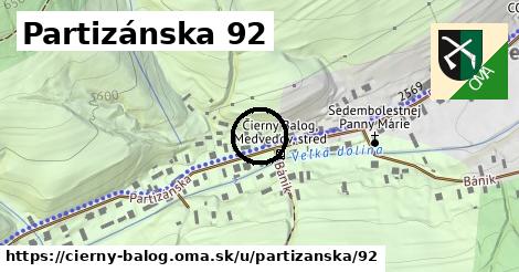 Partizánska 92, Čierny Balog