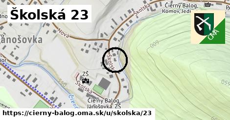 Školská 23, Čierny Balog