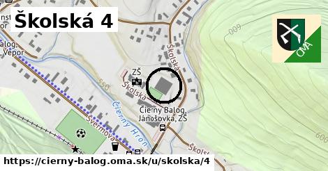 Školská 4, Čierny Balog