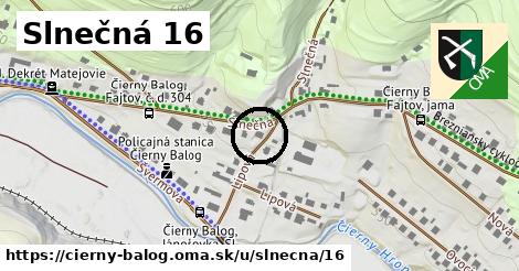 Slnečná 16, Čierny Balog