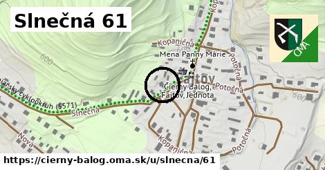 Slnečná 61, Čierny Balog