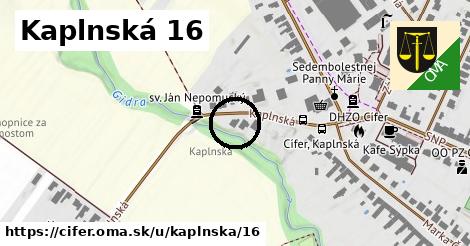 Kaplnská 16, Cífer