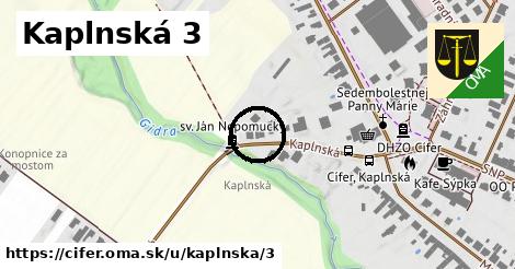 Kaplnská 3, Cífer