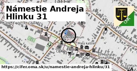 Námestie Andreja Hlinku 31, Cífer