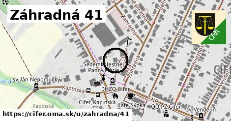 Záhradná 41, Cífer