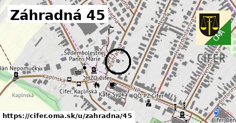 Záhradná 45, Cífer