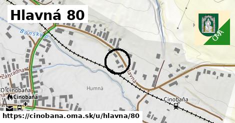 Hlavná 80, Cinobaňa