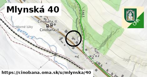 Mlynská 40, Cinobaňa