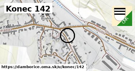 Konec 142, Dambořice