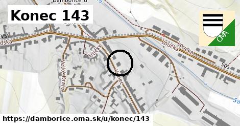 Konec 143, Dambořice