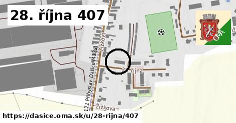 28. října 407, Dašice