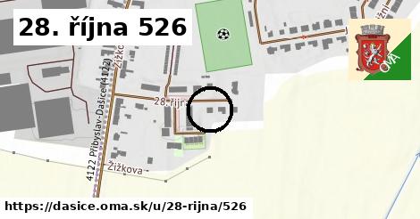 28. října 526, Dašice