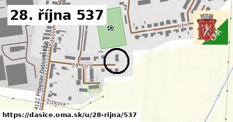 28. října 537, Dašice