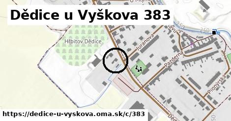 Dědice u Vyškova <span class="supisne">383</span>