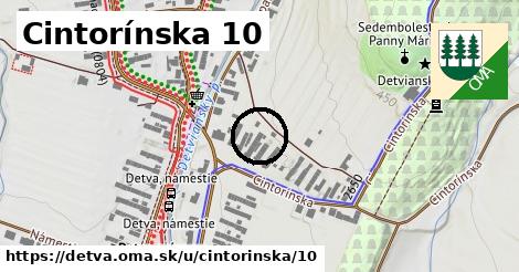 Cintorínska 10, Detva