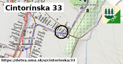 Cintorínska 33, Detva