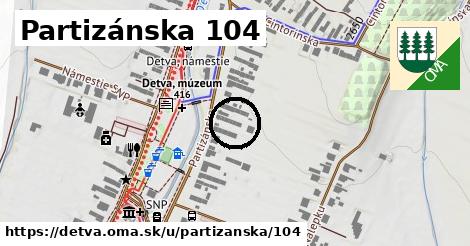 Partizánska 104, Detva