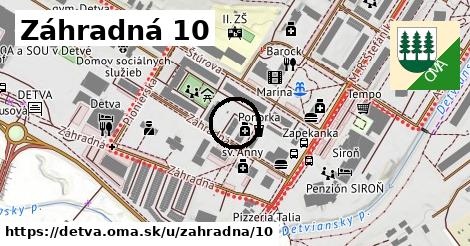 Záhradná 10, Detva