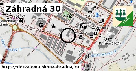 Záhradná 30, Detva