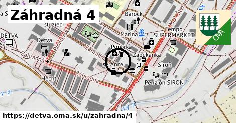 Záhradná 4, Detva