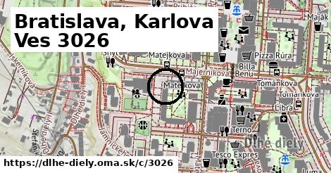 Bratislava, Karlova Ves <span class="supisne">3026</span>