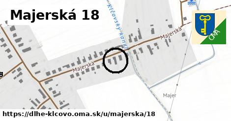 Majerská 18, Dlhé Klčovo