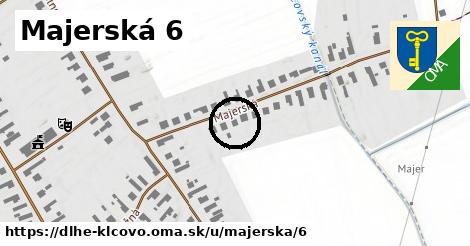 Majerská 6, Dlhé Klčovo