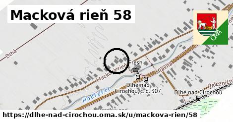 Macková rieň 58, Dlhé nad Cirochou