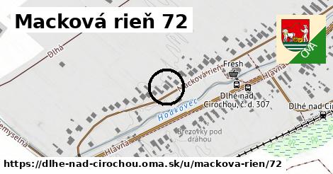 Macková rieň 72, Dlhé nad Cirochou