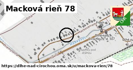 Macková rieň 78, Dlhé nad Cirochou