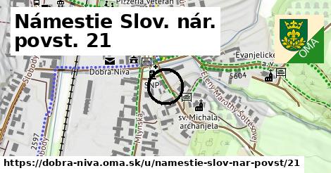 Námestie Slov. nár. povst. 21, Dobrá Niva